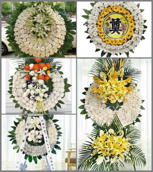 上海金山区金山卫镇卫城村花圈速递